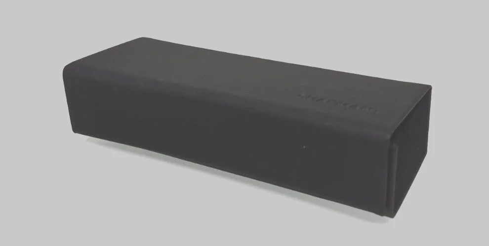 NEW!! CHARMANT Eyeglasses Case Hard Black Magnetic Flap Holder- Foldable